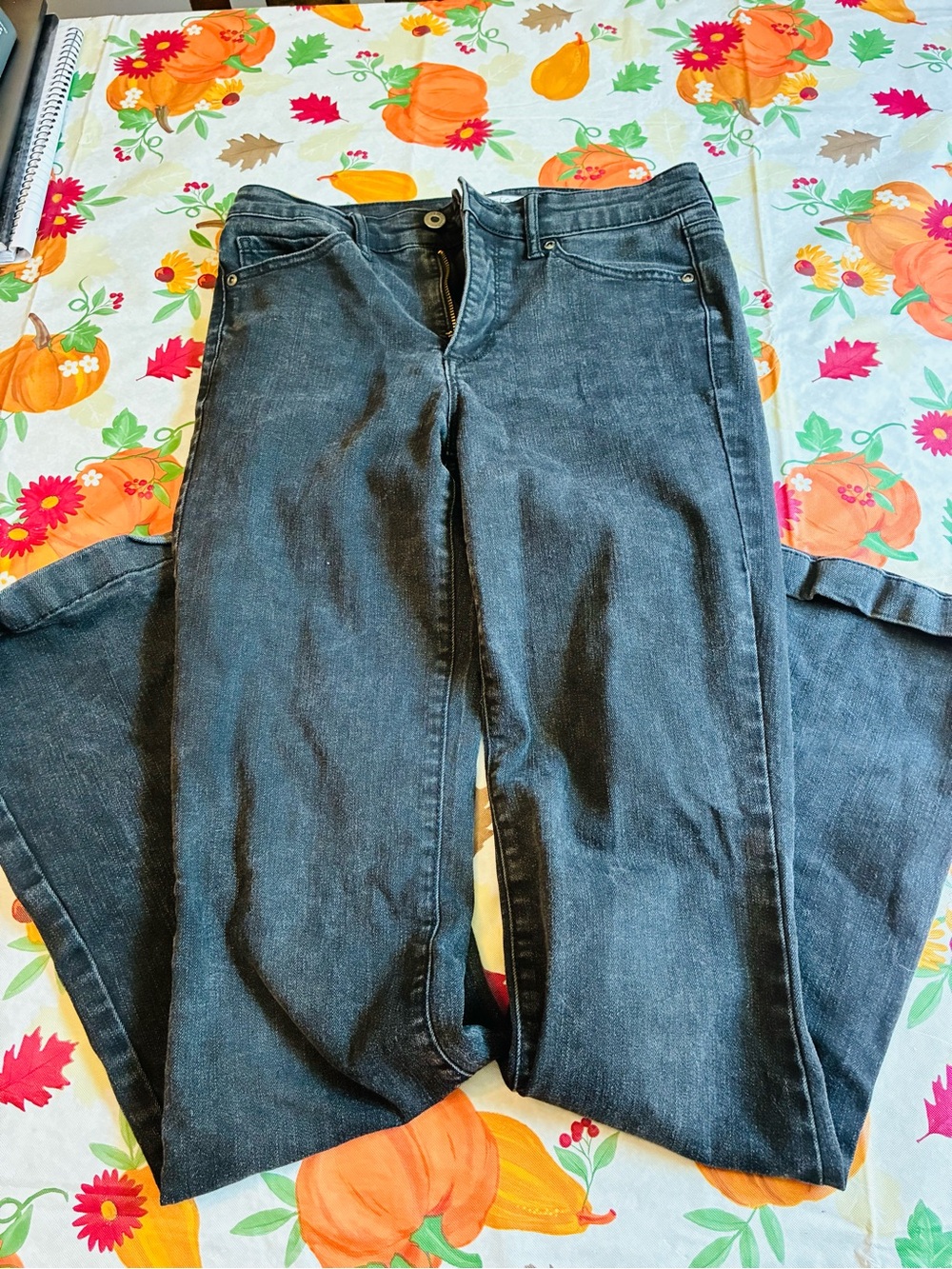 sofia by sofia vergara Dark Gray Straight-Leg Jeans
